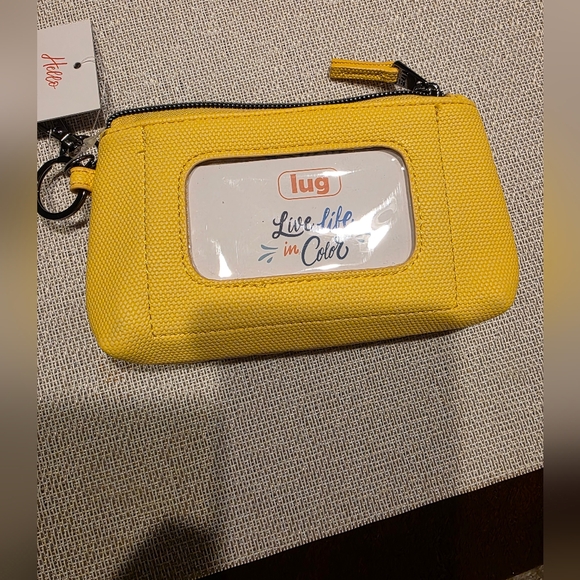 NWT- LUG- METRO XL ID POUCH MATTE LUXE- BANANA - Picture 5 of 6